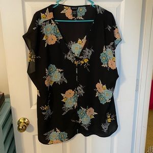 Black Torrid Flowy Shirt